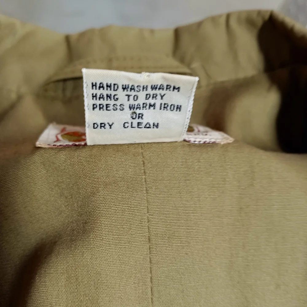 Vintage Safari Banana Republic  British Khaki 80s Cotton Blazer